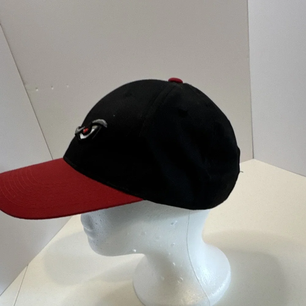 OC Sports Officially Licensed Baseball Cap Hat Black/Red Adjustable OSFM